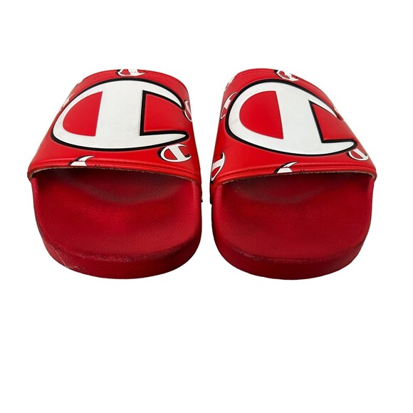 CHAMPION IPO Sandals  Men's Size 8  Camo Logo Slide  Red - Picture 3 of 12